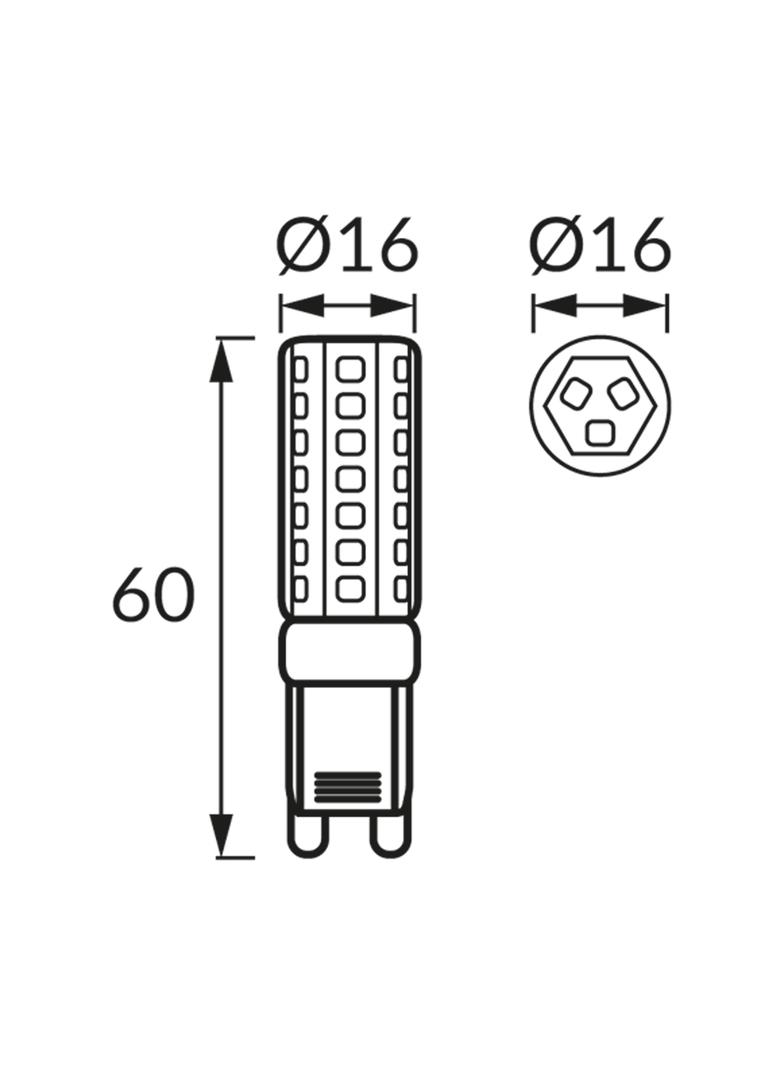 Lampa z diodami SMD LED BOB SMD LED G9 5,5W 6500K