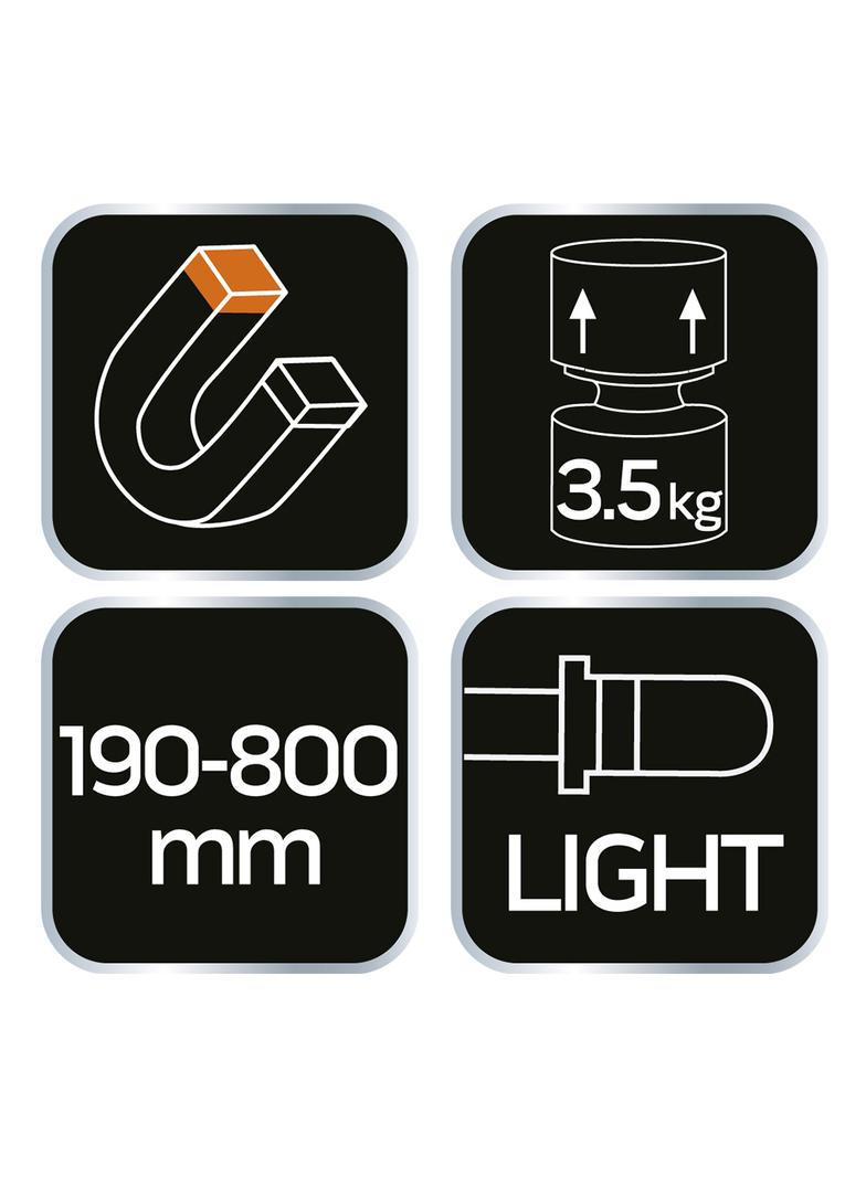 Chwytak magnetyczny teleskopowy 190-800 mm