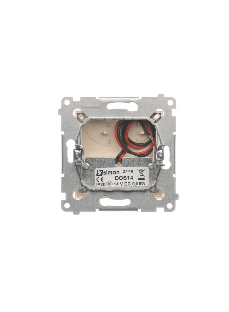 Simon 54 Oprawa oświetleniowa LED 14 V DC 0.56 W białe neutralne 4000 K kremowy !Wymagany zasilacz 14V DOS14B.01/41 KONTAKT