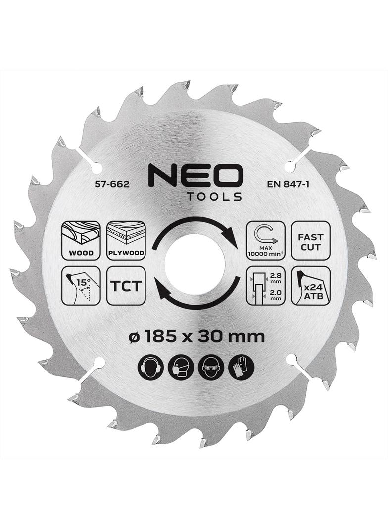 Tarcza do pilarki, widiowa, 185 x 30 mm, 24 zęby