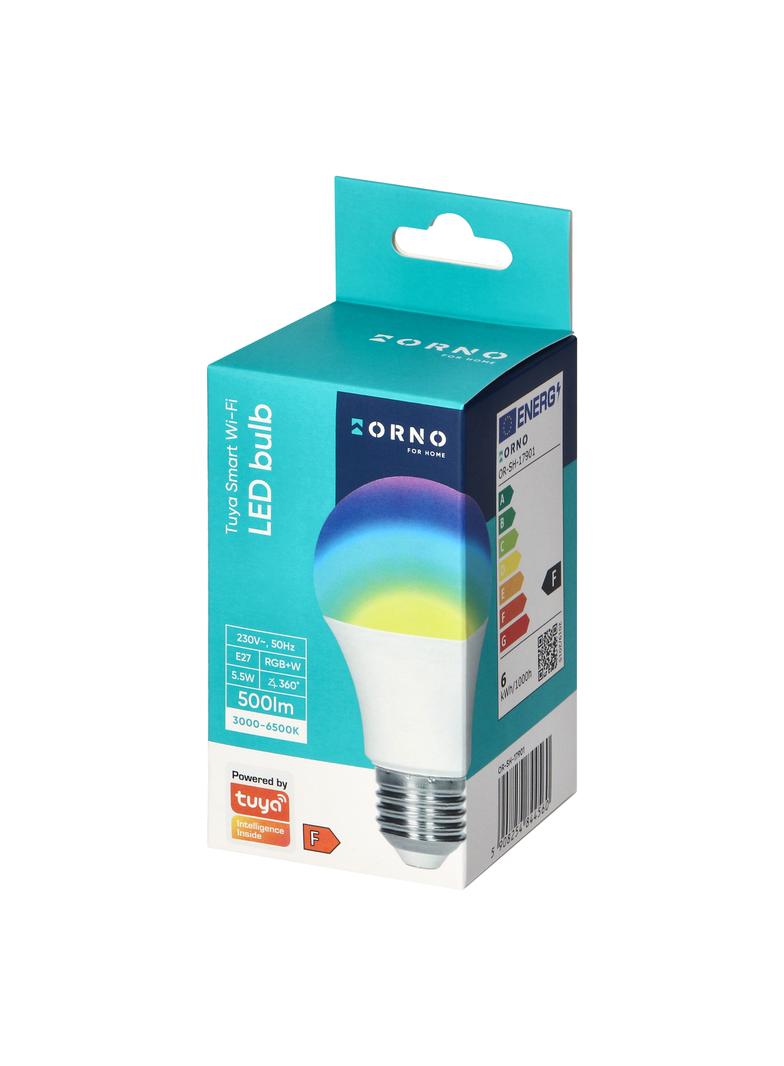 Żarówka LED 5,5W E27 500 lm RGB+W, Tuya Smart Wi-Fi