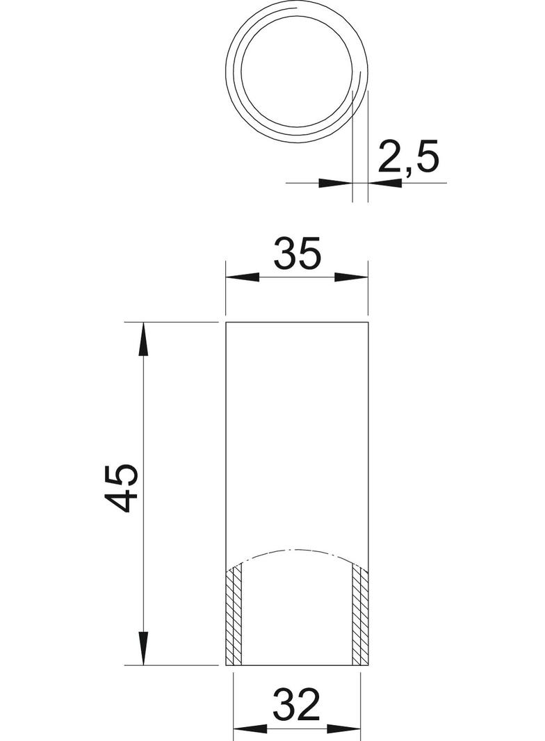 SVM32 W ALU, Mufa rurowa alu