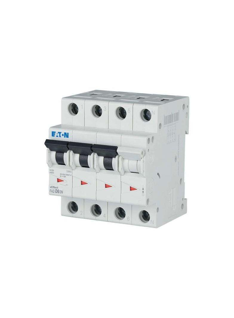 FAZ-D6/3N Wyłącznik nadprądowy 15kA D6A 3P+N 278992 EATON