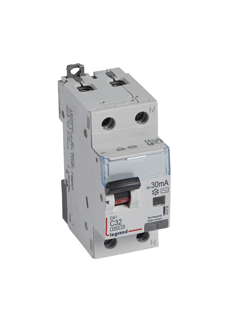 Wyłącznik Różnicowo-Nadprądowy 2P 32A C 0,03A Typ AC P312 DX3 411016 LEGRAND