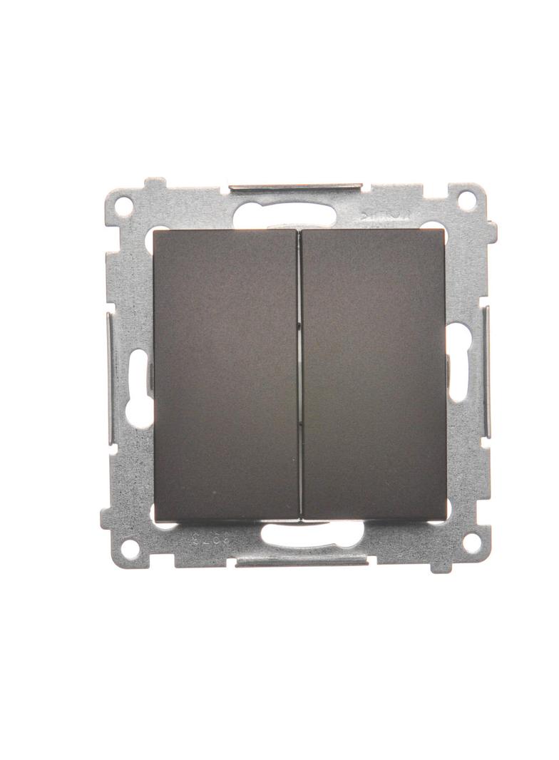 Simon 54 Łącznik świecznikowy do wersji IP44 10A 250V szybkozłączka brąz mat *Posiada wkładkę uszczelniającą pod klawisze DU1W DW5B.01/46 KONTAKT