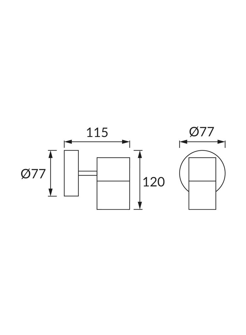 Oprawa hermetyczna GORDON GU10 BLACK