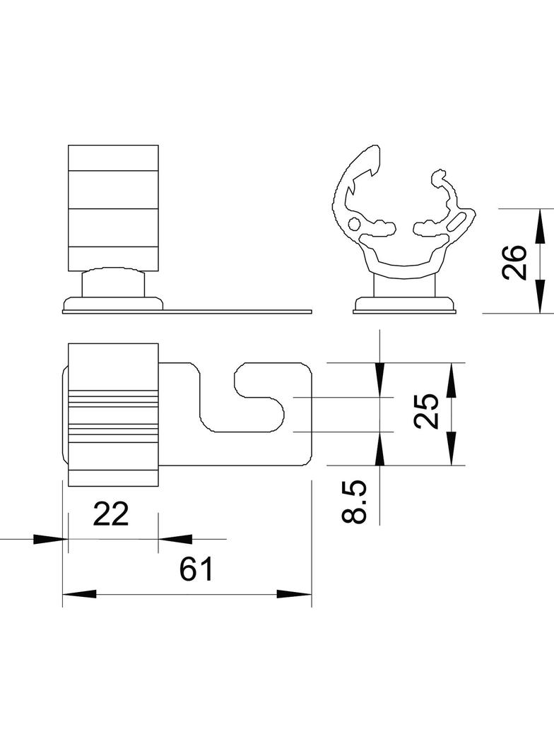 159/K-VA, DACHOWE UCHWYTY PRZEW.177/20