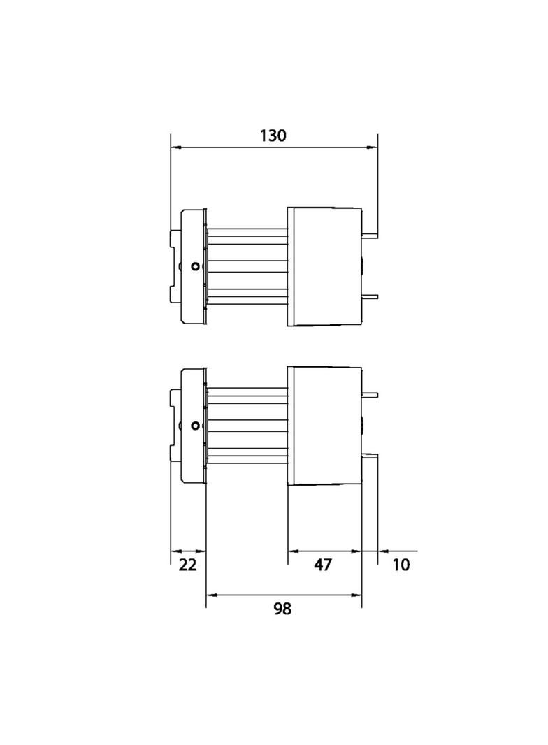 univers N Blok pusty 75x250mm 2 sztuki UD01F1 HAGER