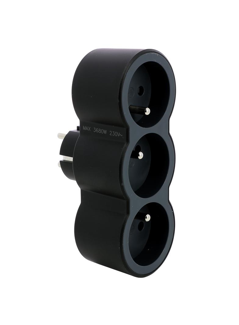 ROZGAŁĘŹNIK 3X2P+Z FRONTOWE - CZARNY/GRAFITOWY, Legrand