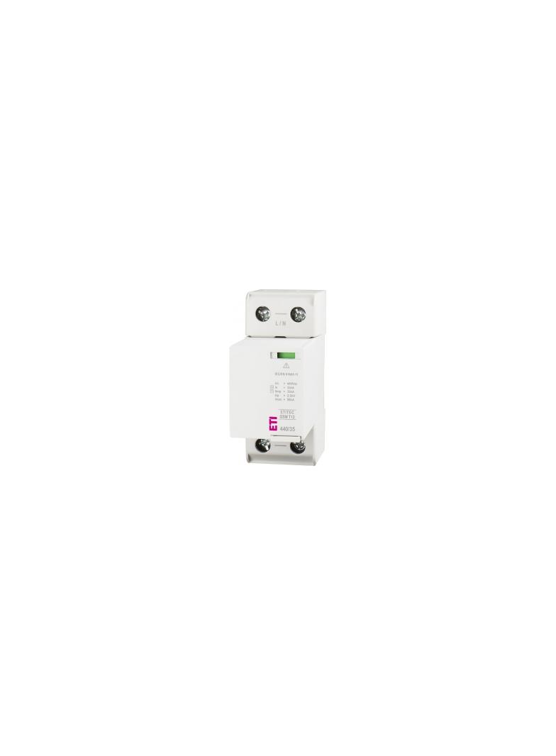 Ogranicznik przepięć T1+T2 (B+C) - iskiernik TEC GSM T12 440/35 1+0 RC 002440717 ETI