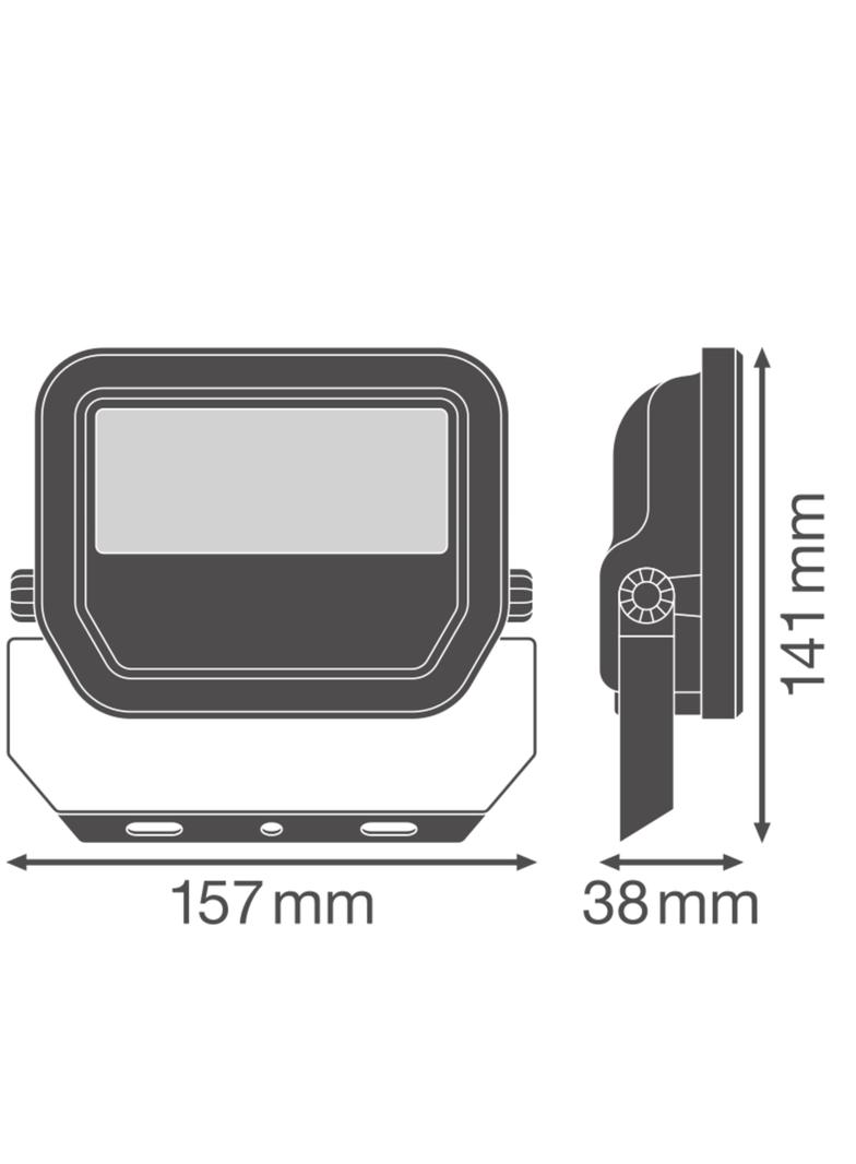 Naświetlacz LED FLOODLIGHT PFM G4 11W/17W 133m/W 4000K czarny LEDVANCE
