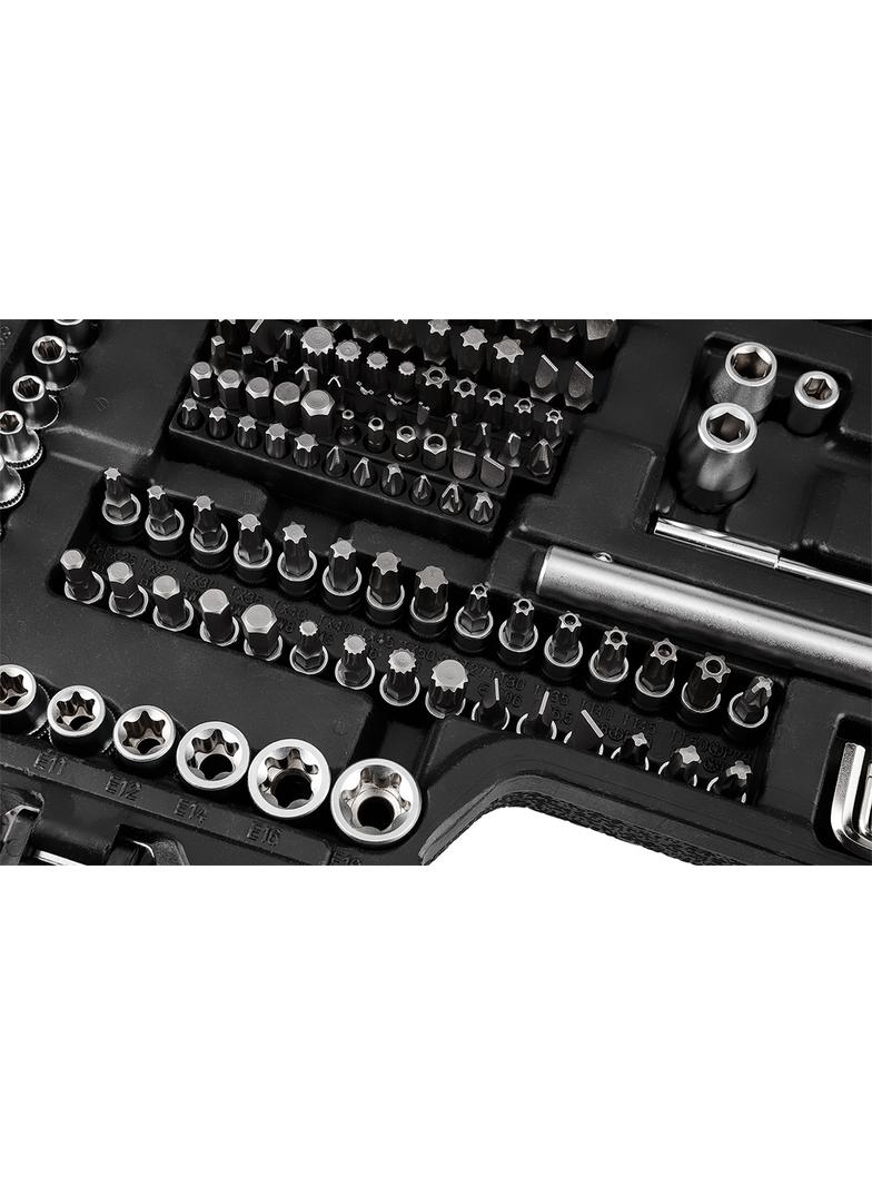 Zestaw kluczy 220 elementów 1/2", 3/8", 1/4"