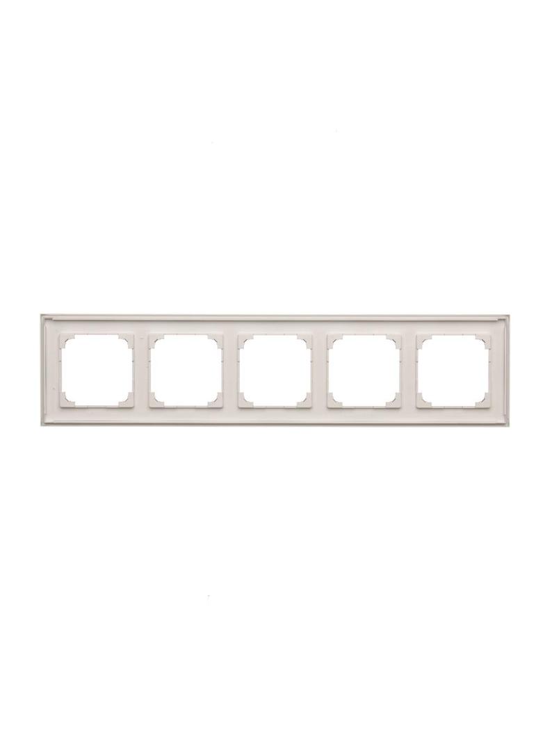 Simon 55 Ramka pięciokrotna 5-krotna LINE Aluminium mat TR5/143 KONTAKT