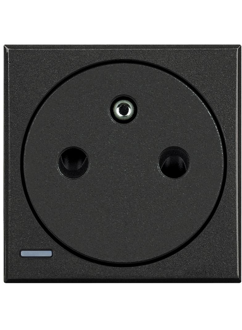 AXOLUTE - GNIAZDO 2P+Z 16A PŁASKIE ANTRACYT (AUTOZACISKI), Bticino