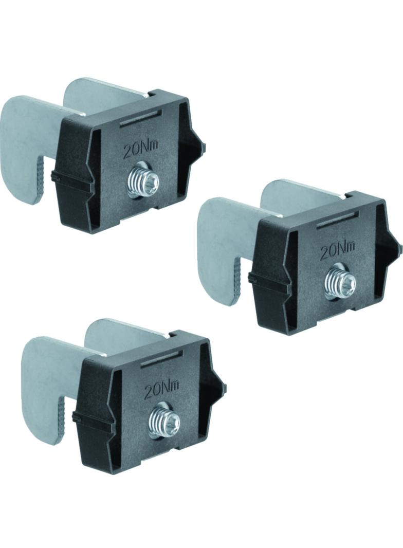 LV haki prądowe do szyn zasilających NH1/2/3 grubość szyny 5-10mm 3 szt. LVZK HAGER