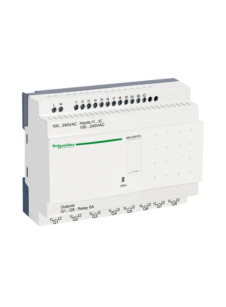 Zelio Logic, przekaźnik kompaktowy, 12 wejść, 8 wyjść, 120VDC