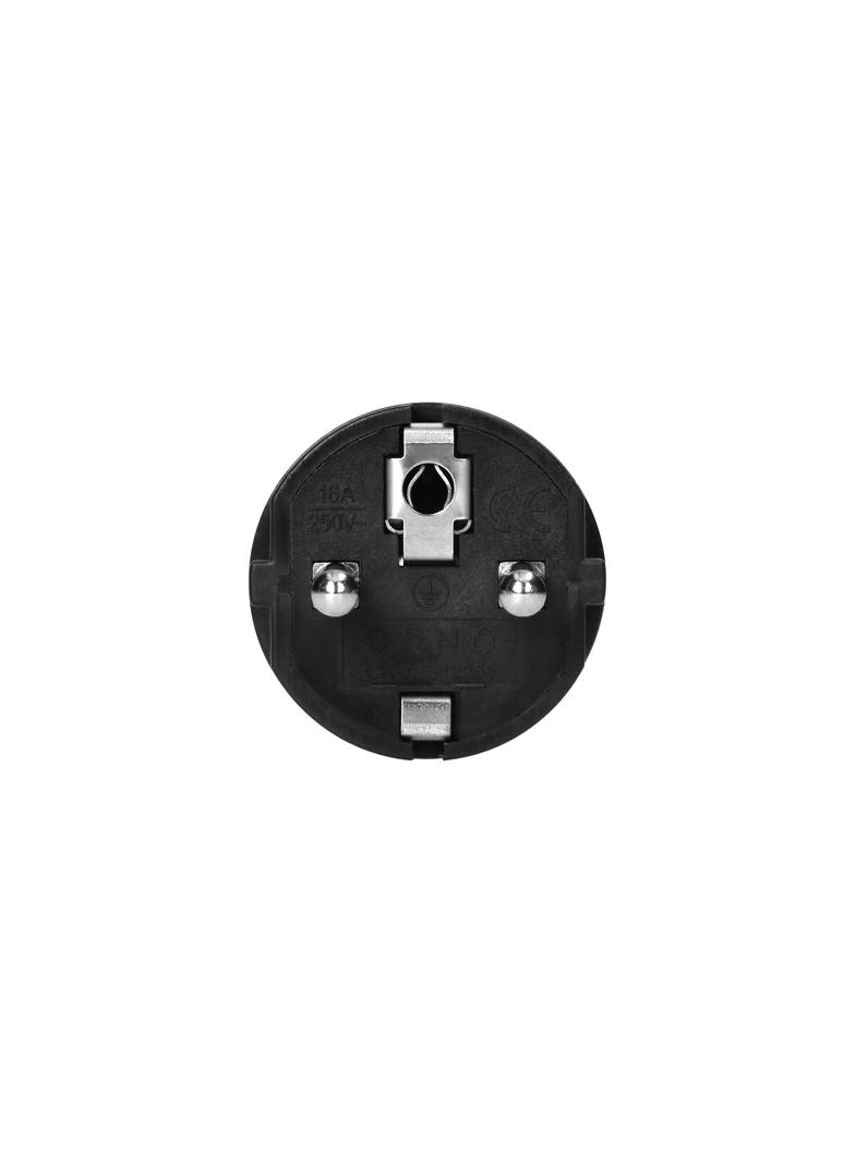 Wtyczka warsztatowa 2P+Z Uni-Schuko, czarna OR-AE-13256 ORNO