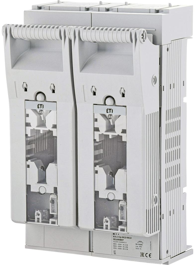 Rozłącznik bezpiecznikowy - 2P KVL-3 2P M10-M10 001690897 ETI