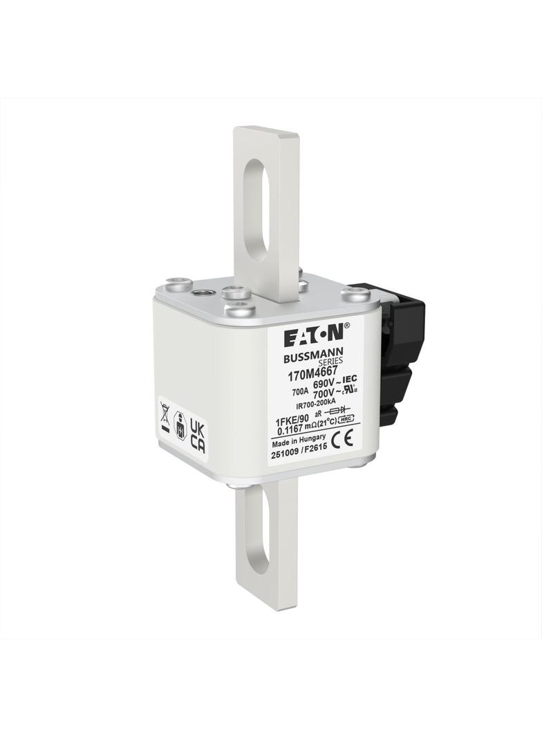FUSE 700A 690V 1FKE/90 AR UC Wkładka szybka 700A AC 690V rozmiar 1 53x69x136 mm aR IEC UL, 170M4667