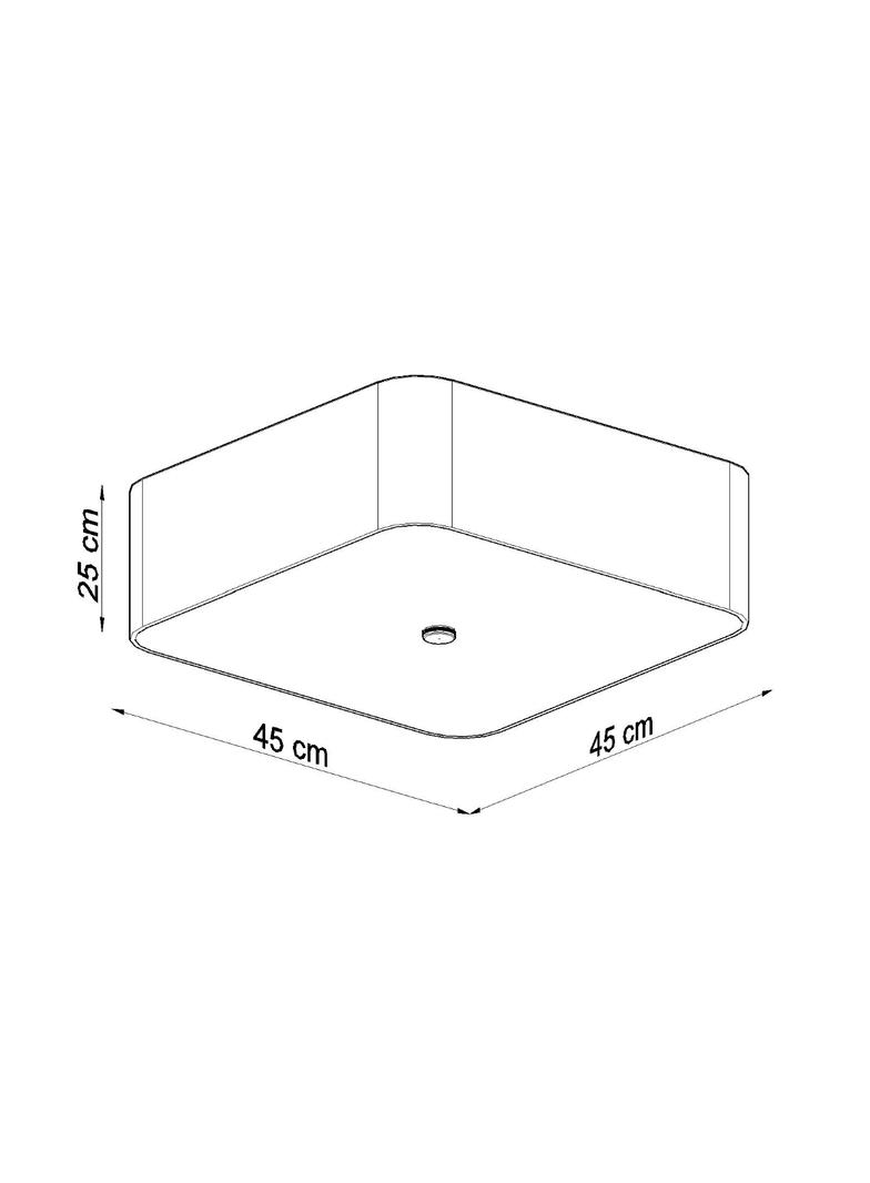 Sollux Plafon LOKKO 45 czarny SL.0776