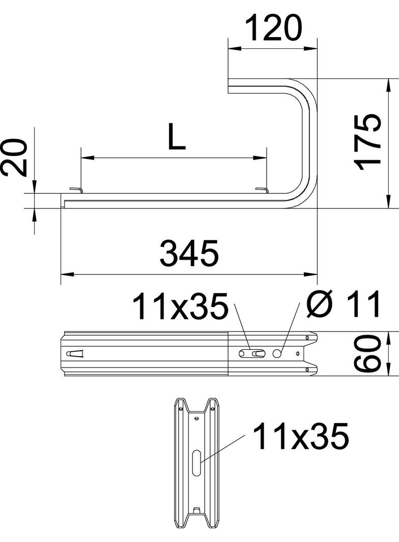 TPDG/345, UCHWYT SCIENNY I SUFITOWY