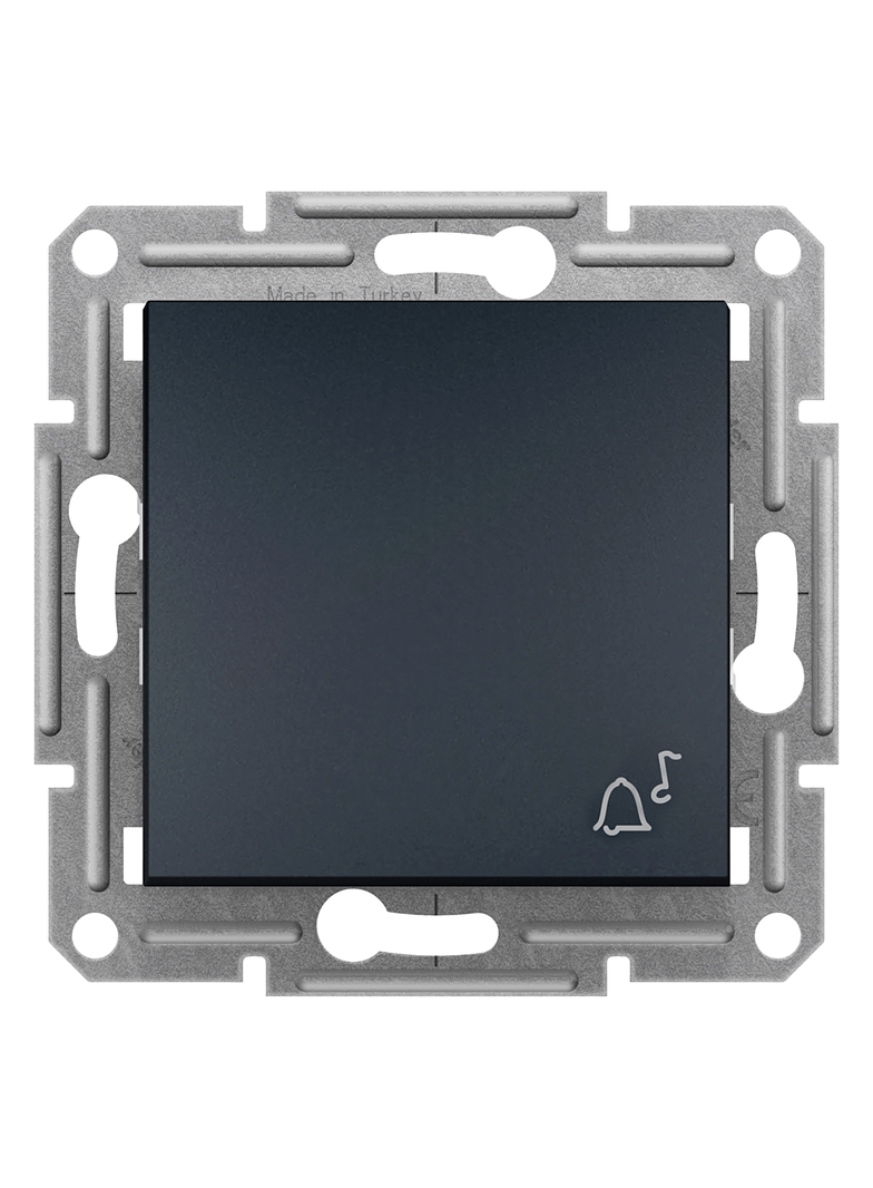 Asfora, przycisk dzwonek, bez ramki, antracyt