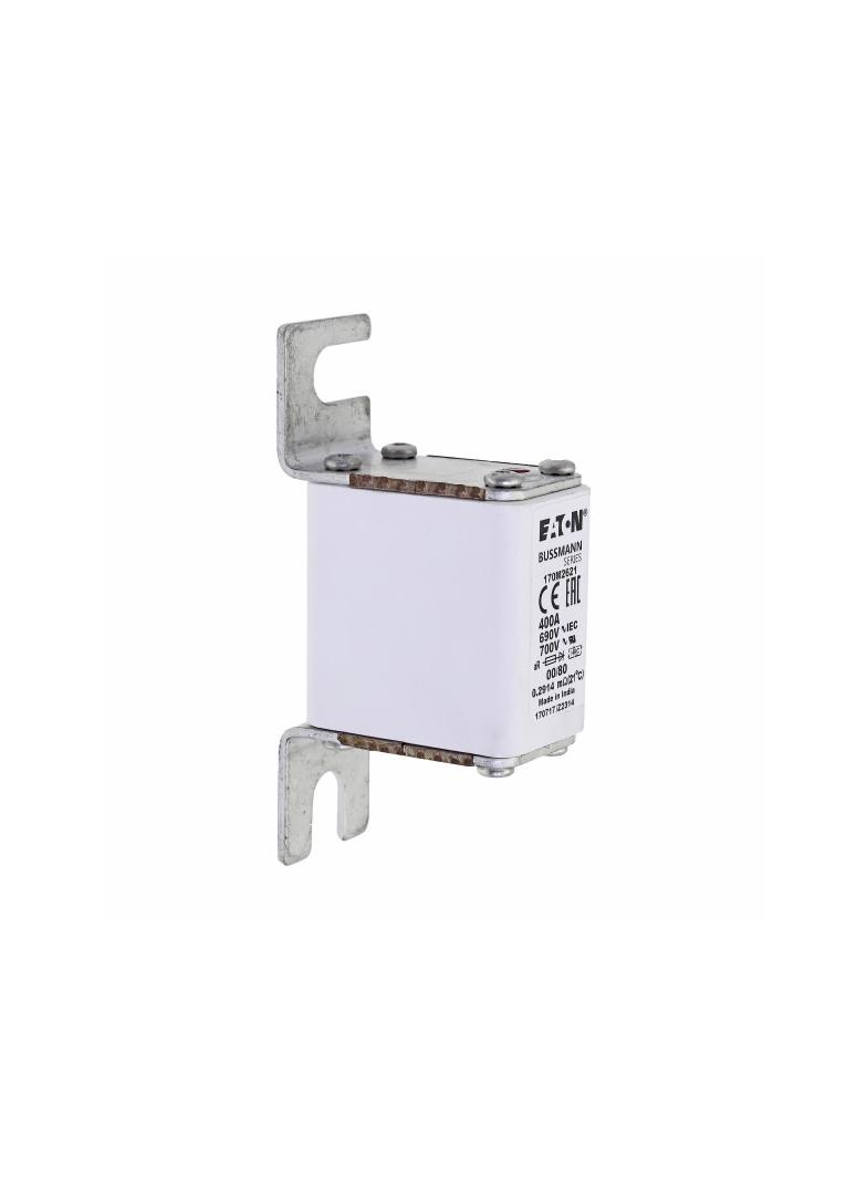 400A 690V aR 00/80 SQ. BODY IND. FUSE Wkładka szybka 400A AC 690V DIN 00 30x51x100 mm aR, 170M2621 E