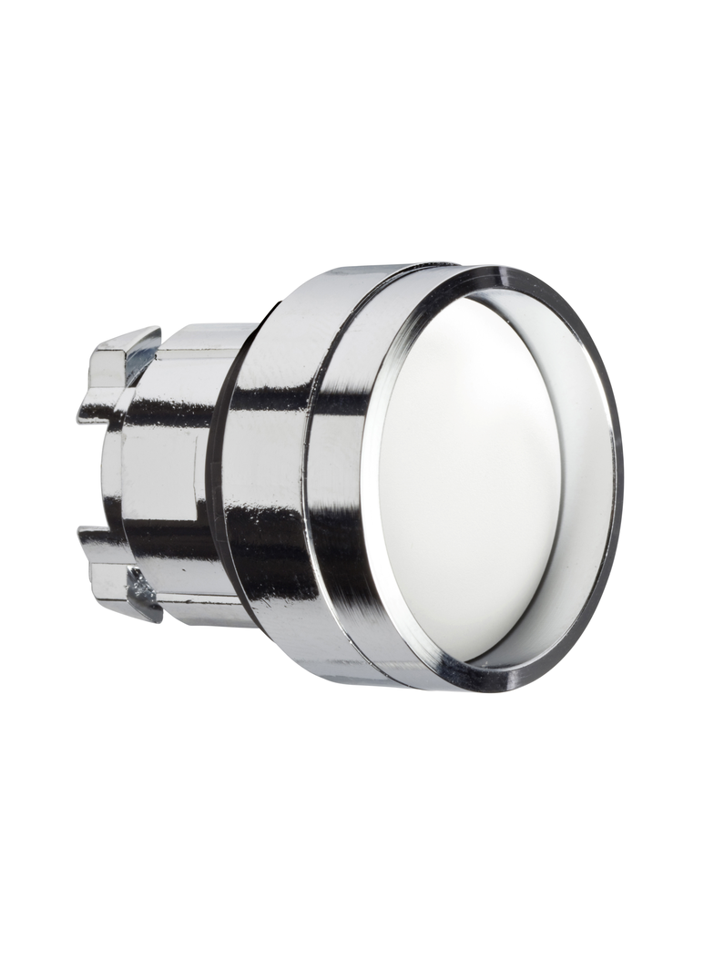 Harmony XB4 Przycisk wpuszczony biały samopowrotny bez podświetlenia metalowy bez oznaczenia