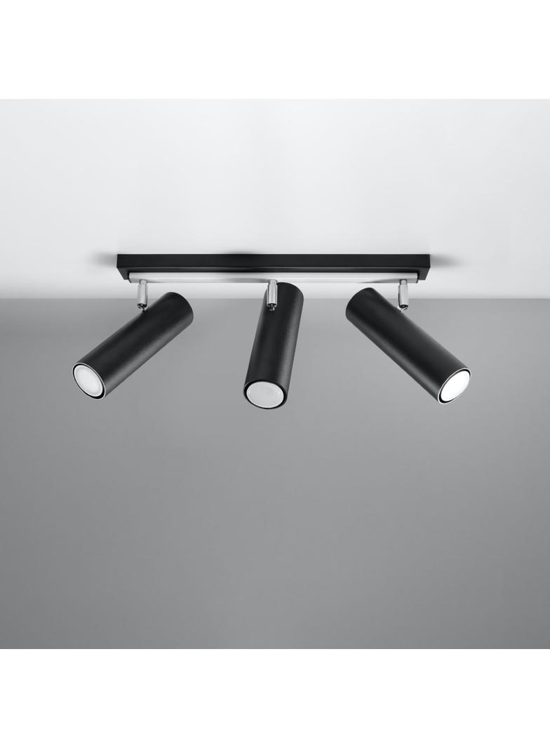Sollux Plafon DIREZIONE 3 czarny SL.0501