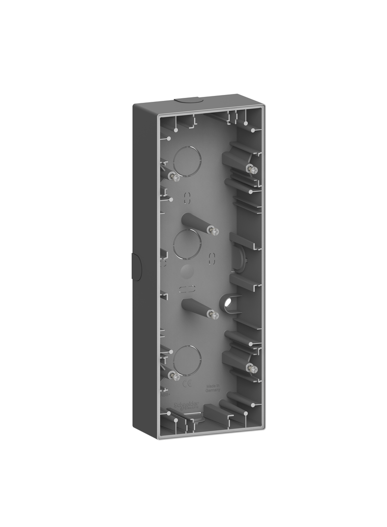 Adapter natynkowy 3-krotny, Merten, D-Life, antracytowy