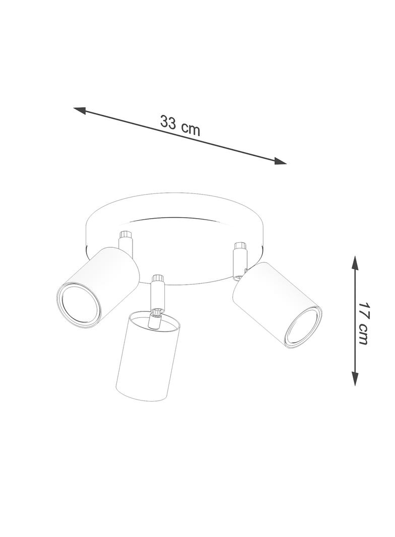 Sollux Plafon VERDO 3P biały SL.1287
