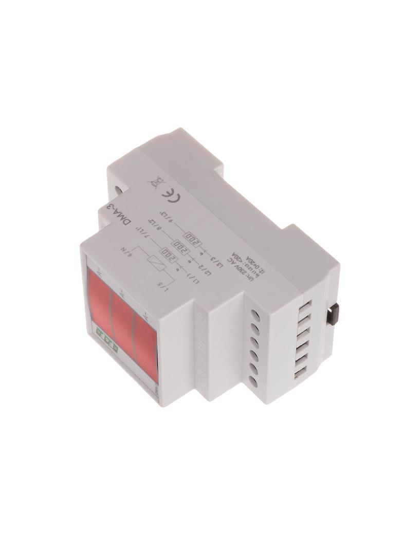 cyfrowy wskaźnik wartości natężenia prądu, trójfazowy DMA-3, pomiar półpośredni 40/5A