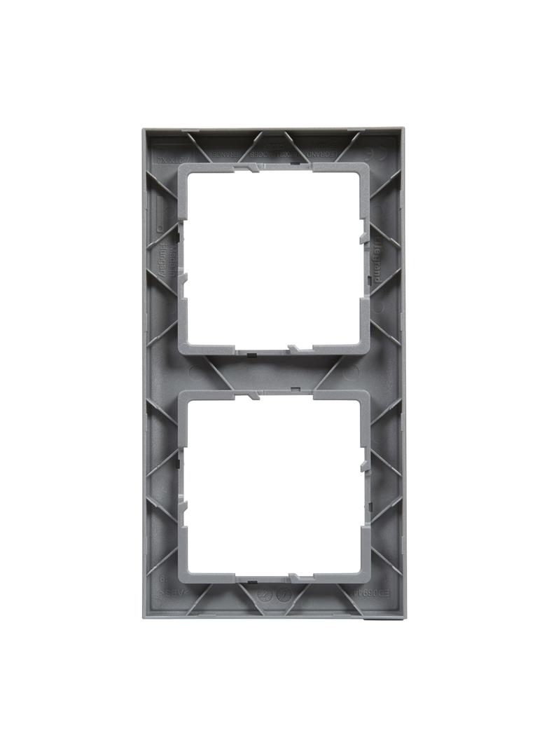 SUNO - Ramka - 2x, Aluminium szczotkowane, Legrand