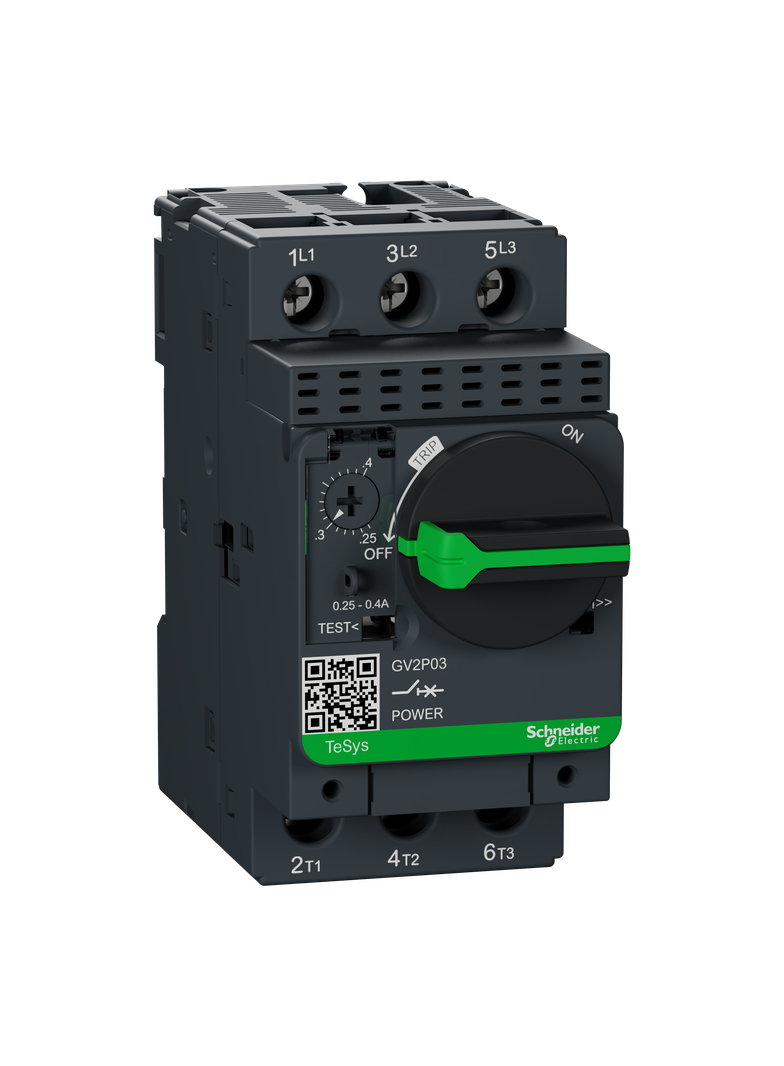 Wyłącznik silnikowy TeSys GV2P napęd obrotowy 0,25-0,4A zaciski skrzynkowe