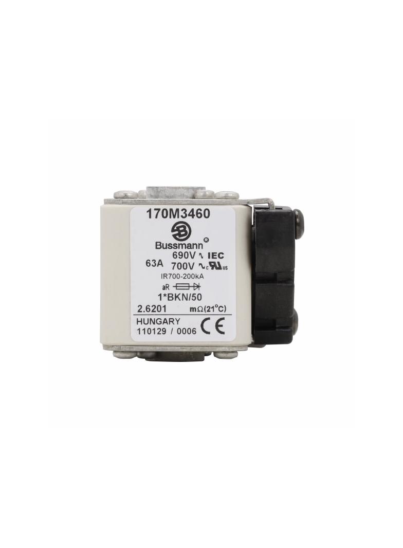 FUSE 63A 690V 1*BKN/50 AR UC Wkładka szybka 63A AC 690V rozmiar 1 45x59x51 mm aR IE 170M3460 EATON
