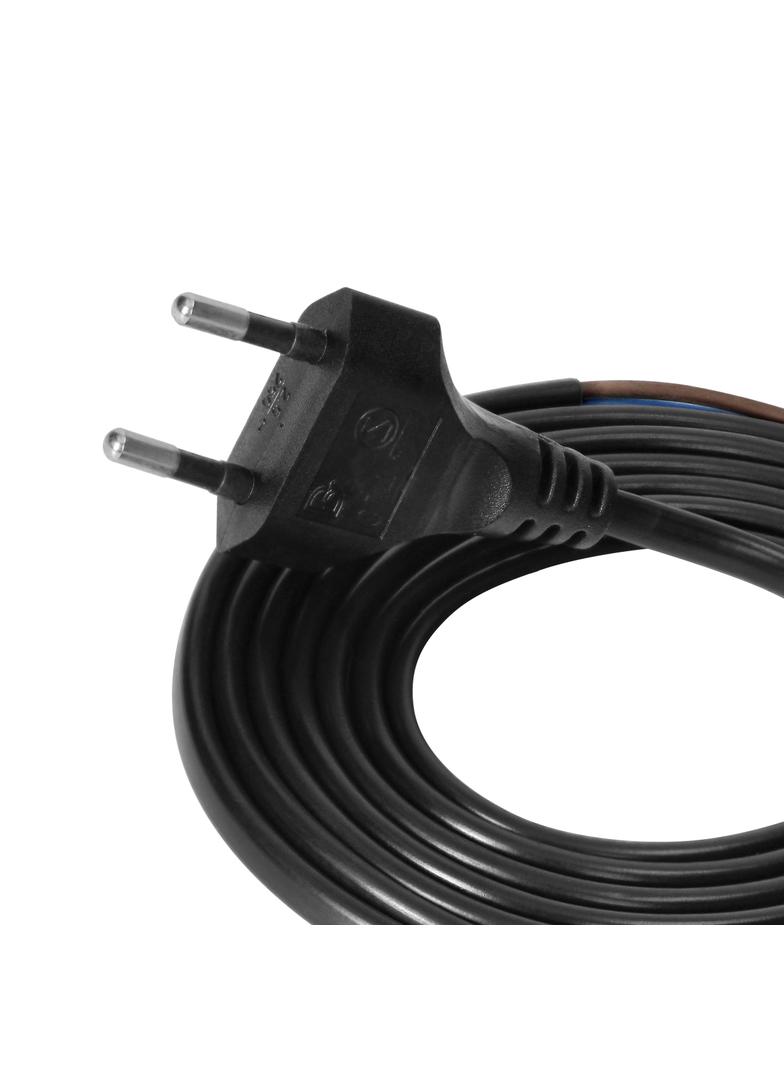 Przewód przyłączeniowy wtyczka EURO 2P 2x0,75mm2 IP20 1,9m czarny ORNO