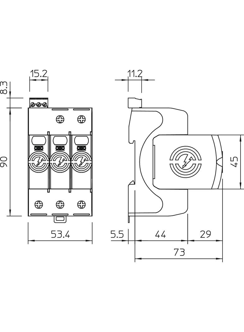 V20-2+NPE+FS-280, Ogranicznik przepięć V20