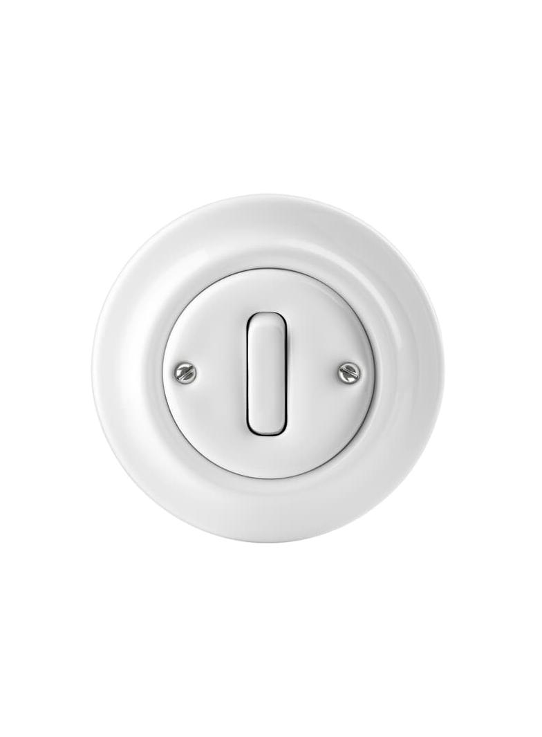 DECENTO Wyłącznik schodowy Bezśrubowe podłączanie przewodów biały