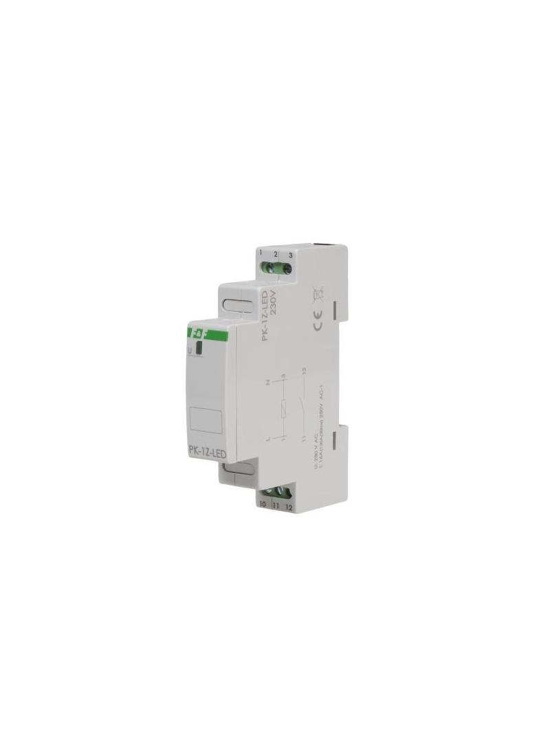 Przekaźnik elektromagnetyczny PK-1P 230 V styk 1 x Z 16 A Inrush 120A/20ms PK-1Z-LED-230V F&F