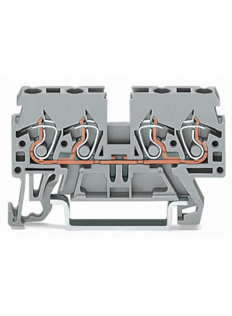 złączka 4-przewodowa 2,5 mm2 pomarańczowa