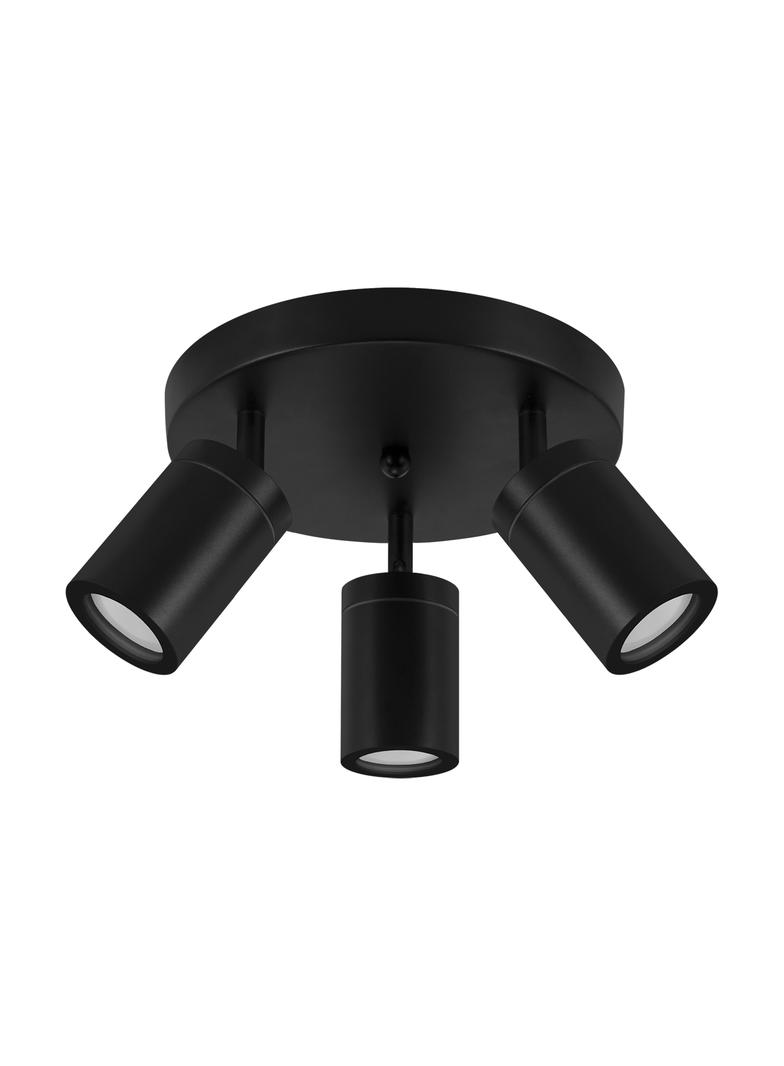 Oprawa ścienno-sufitowa TENOR GU10 3C BLACK 04075 IDEUS