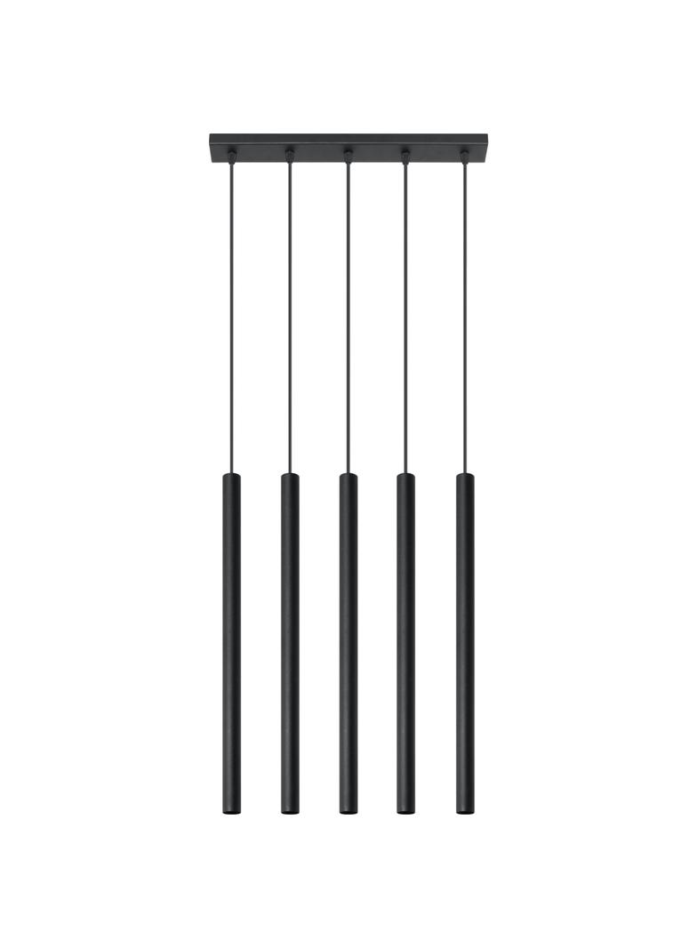 Sollux Lampa wisząca PASTELO 5 czarna SL.0472