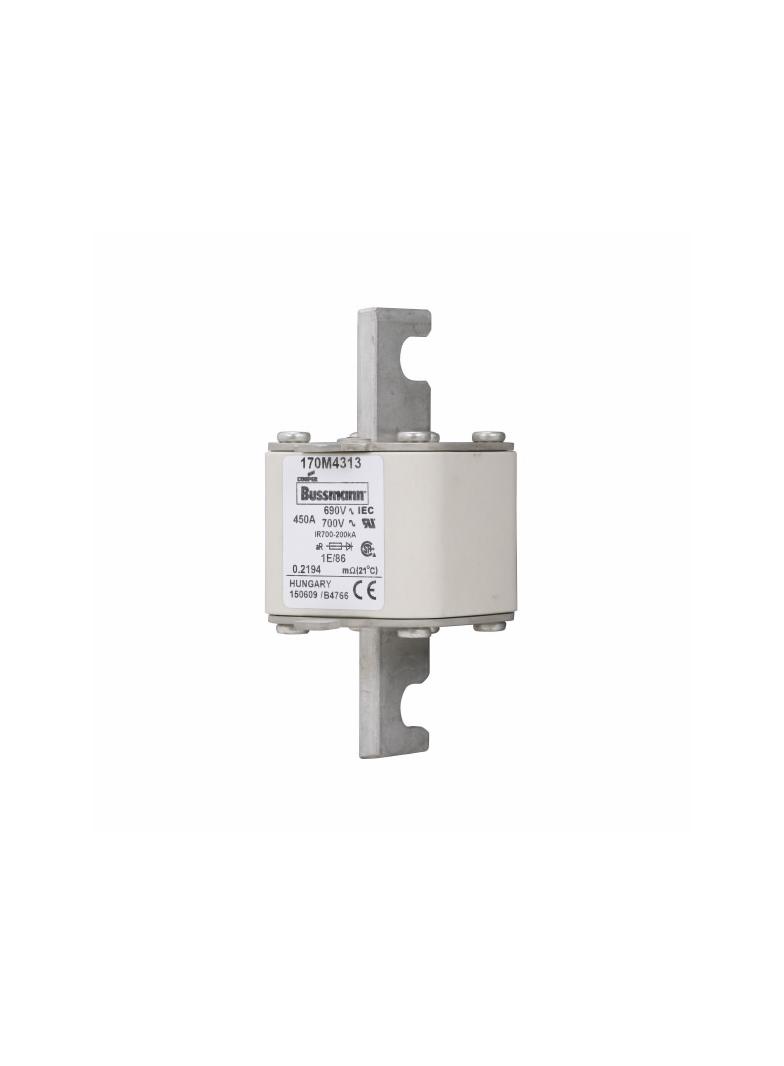 450A 690V IEC 1E/86 aR FUSE Wkładka szybka 450A AC 690V rozmiar 1 53x69x111 mm aR IEC 170M4313 EATON