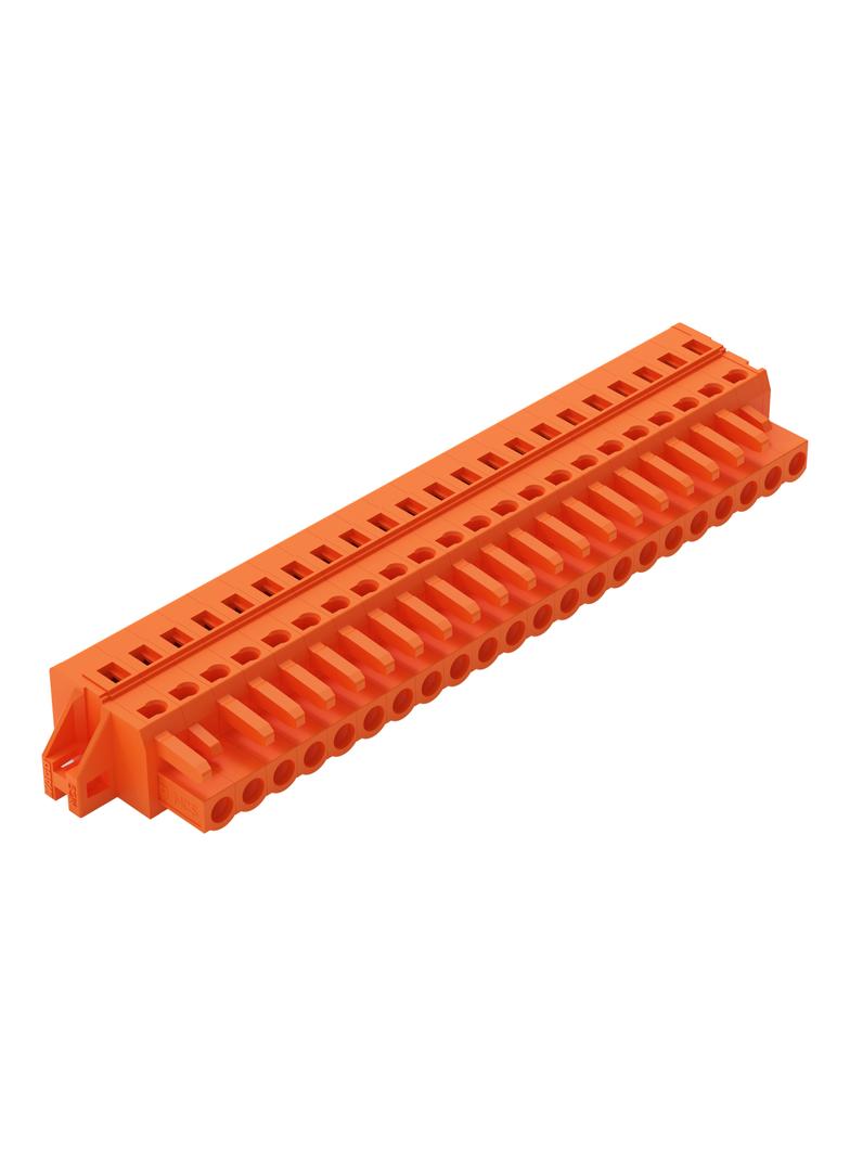 1-przewodowe gniazdo CAGE CLAMP pomarańczowa /10szt./ 231-322/031-000 WAGO