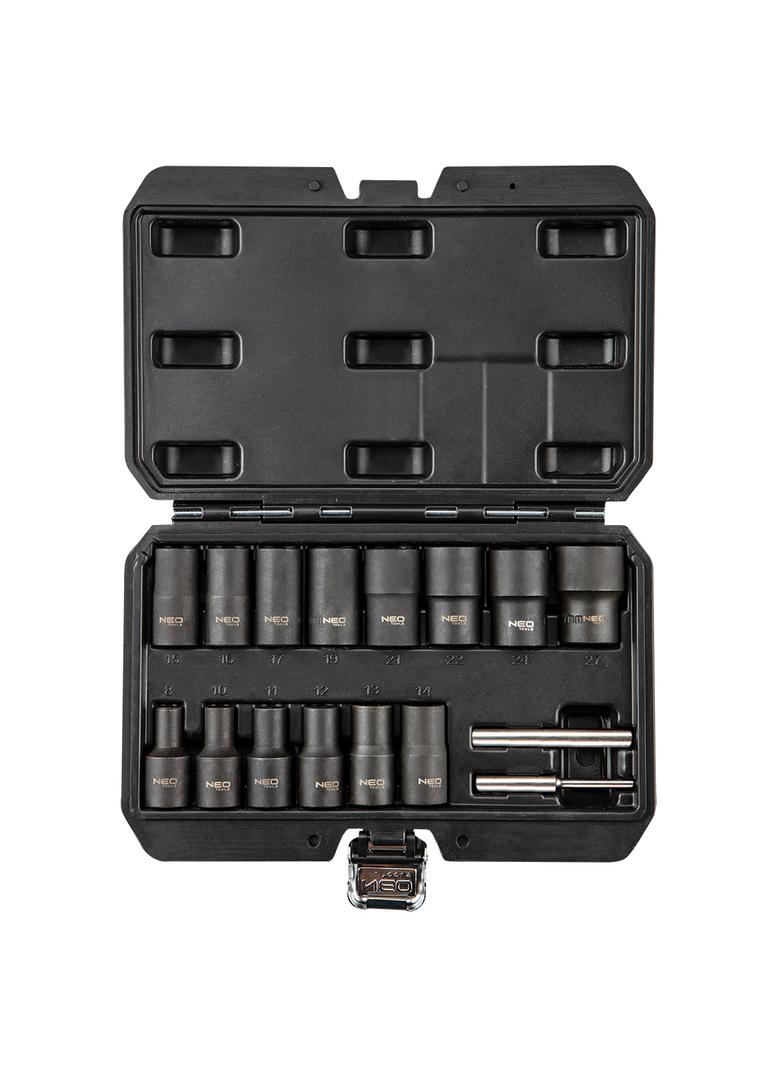 Nasadki 1/2", do uszkodzonych nakrętek - zestaw 16 szt.