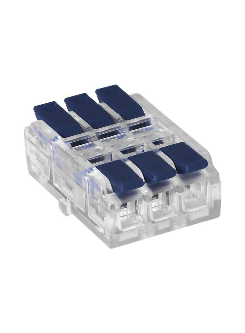 Złączka instalacyjna zaciskowa 3-przewodowa, dwustronna; na dowolny przewód 0,75-4mm2; IEC 250V/32A;