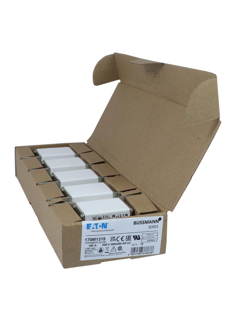 160A 690V IEC aR 000U/80 SQUAREBODY FUSE Wkładka szybka 160A AC 690V DIN 000 21x40x100 mm, 170M1319