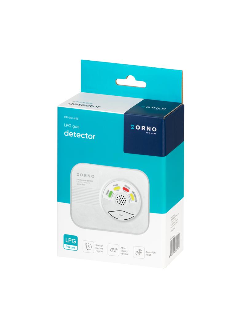 Czujnik czujka gazu LPG butla alarm OR-DC-635 ORNO