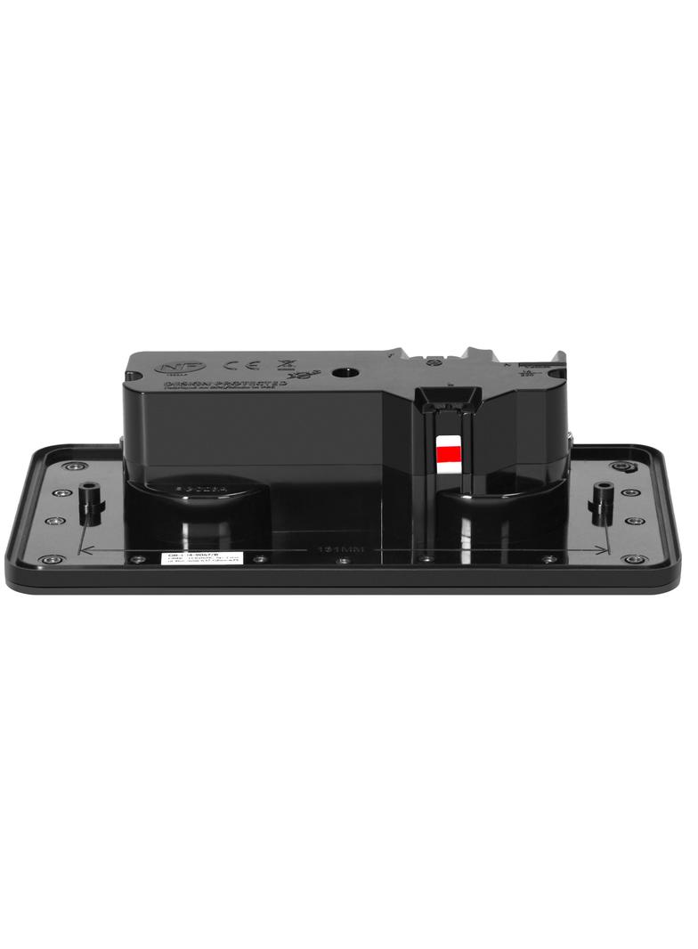 Hermetyczne gniazdo elektryczne podwójne prostokątne IP55 kąt 110st. czarne OR-GM-9047/B ORNO