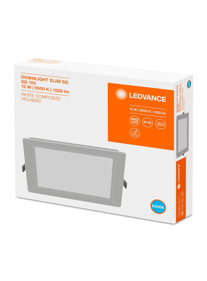 Oprawa DOWNLIGHT SLIM SQUARE 155 12W 6500K WT IP20